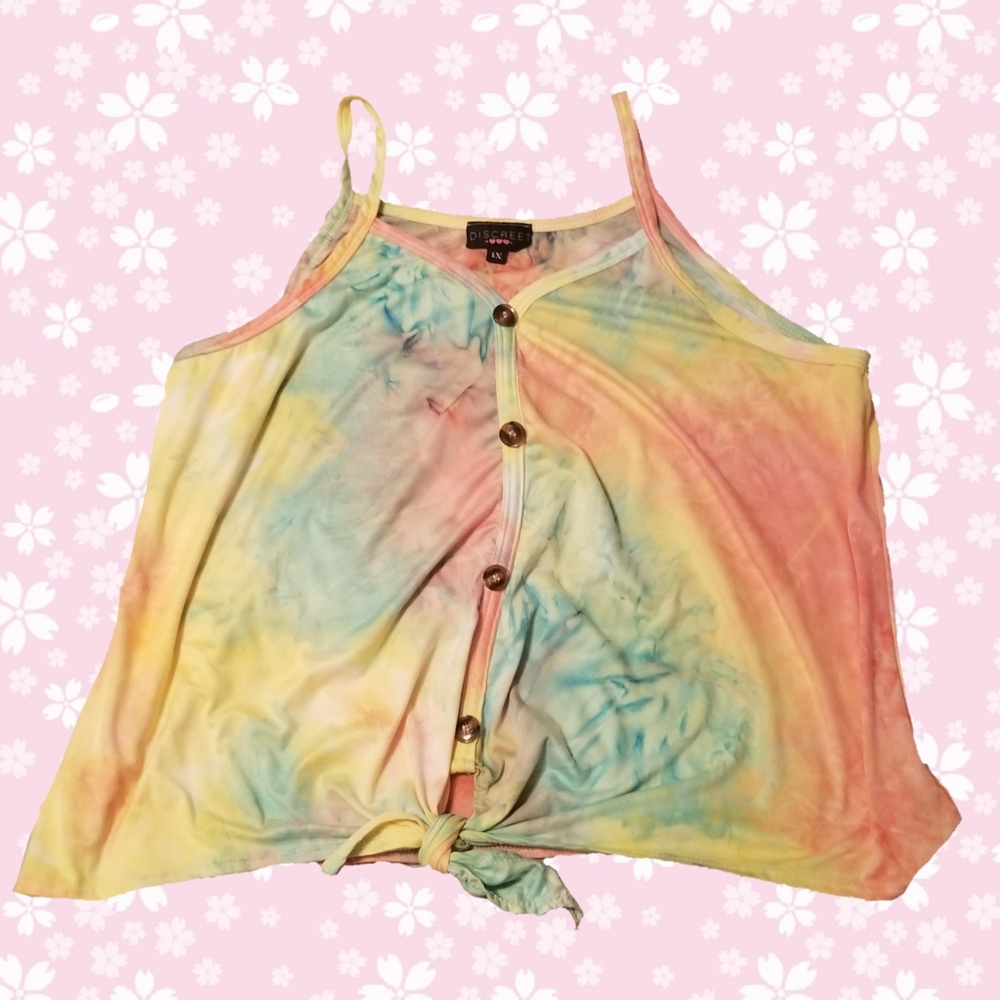 Tie-dye Tank Top w/ Tied Bottom